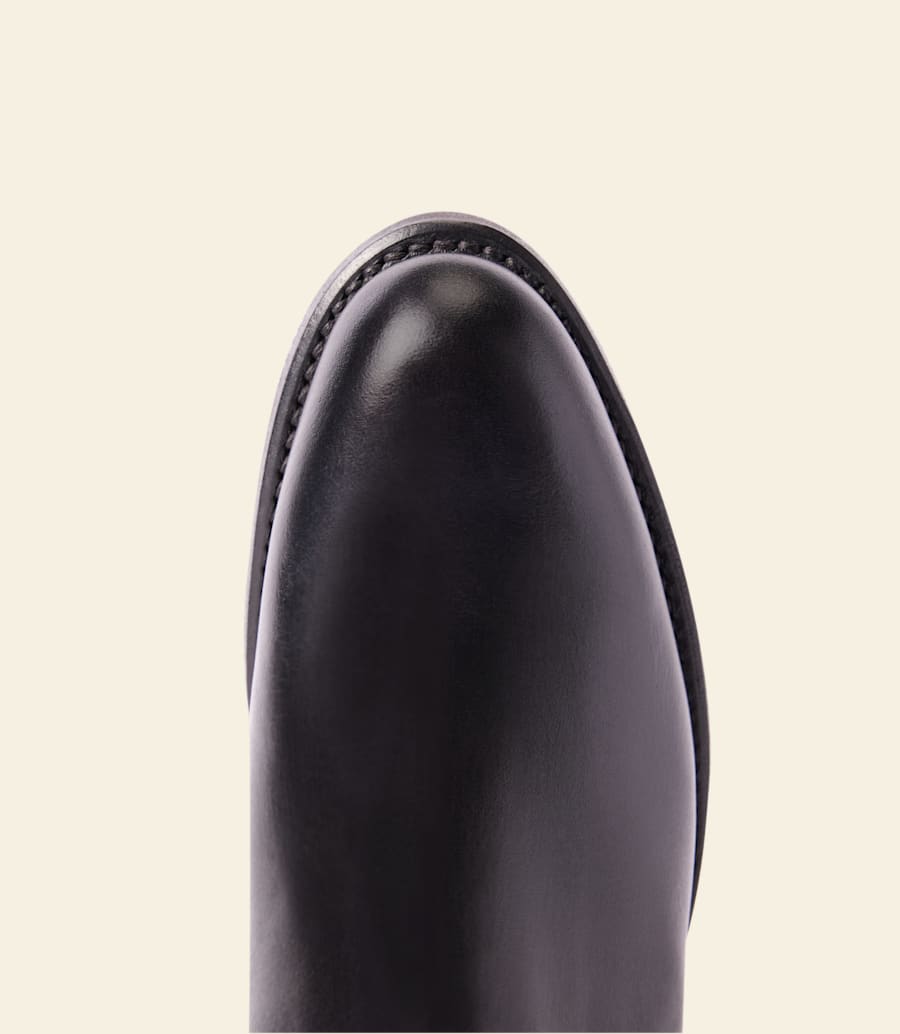 stivale rosebery – pelle pull-up nera