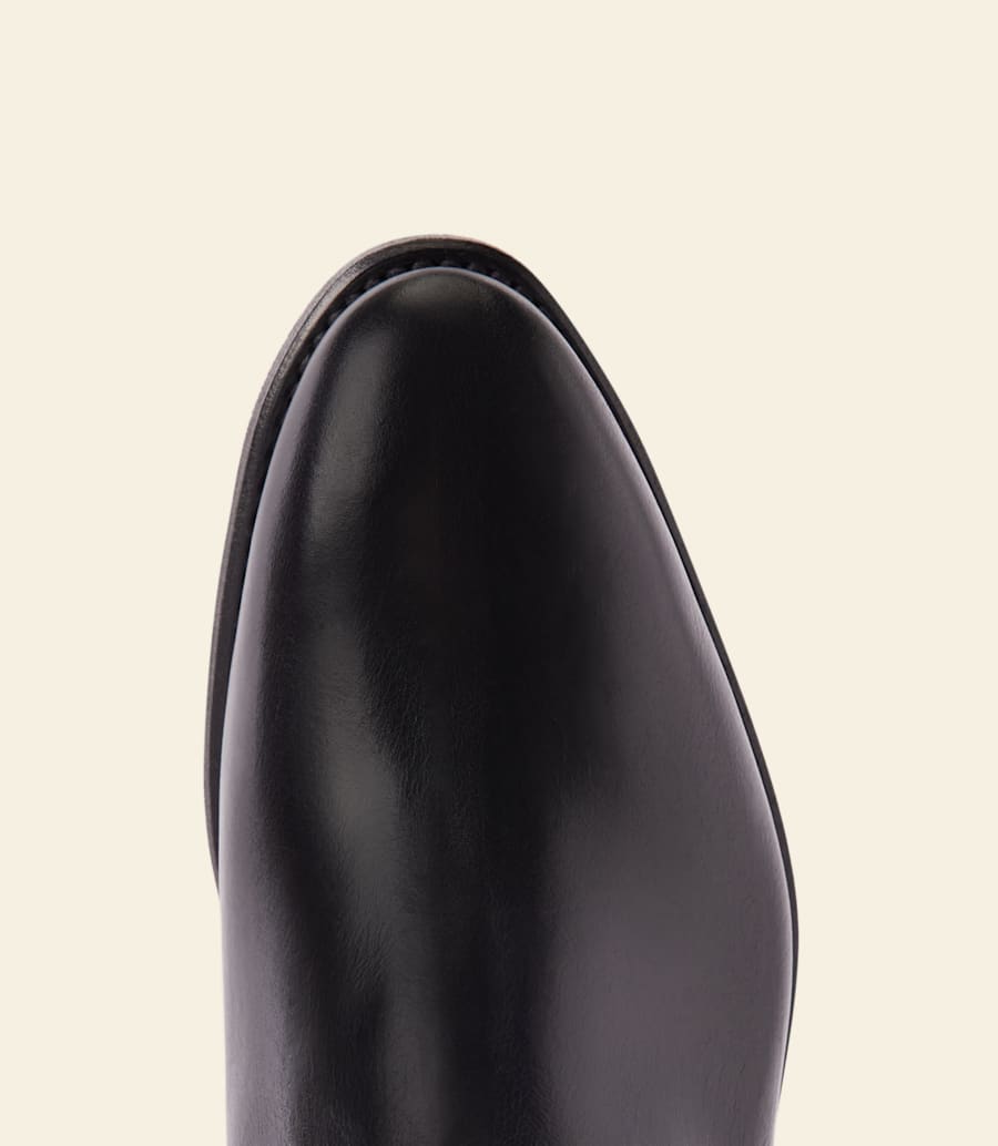 stivale moriarty – pelle pull-up color ebano