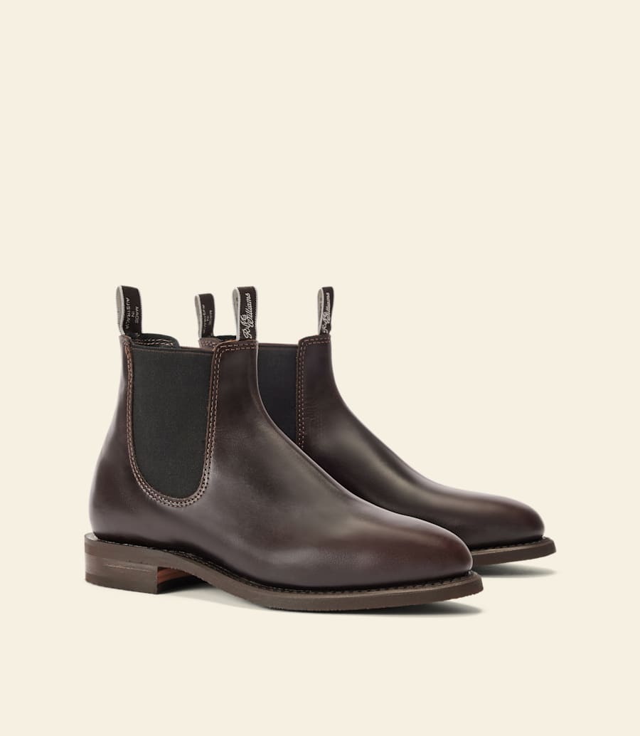 stivale moriarty – pelle pull-up color cioccolato