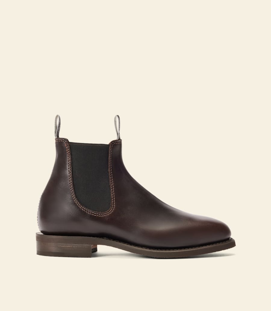 stivale moriarty – pelle pull-up color cioccolato