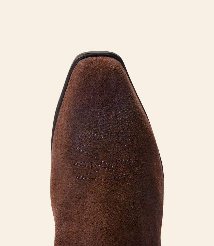 stivale santa fe – pelle scamosciata cerata color zenzero