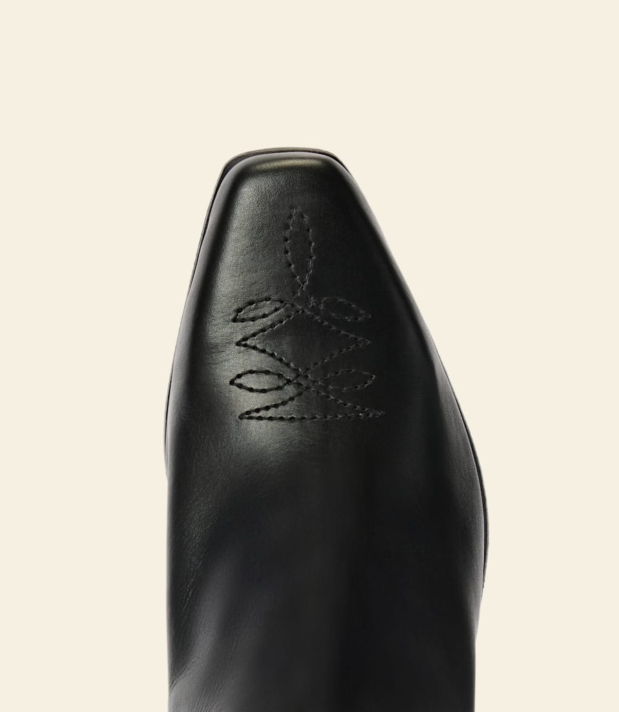 stivale santa fe – pelle anilina nera