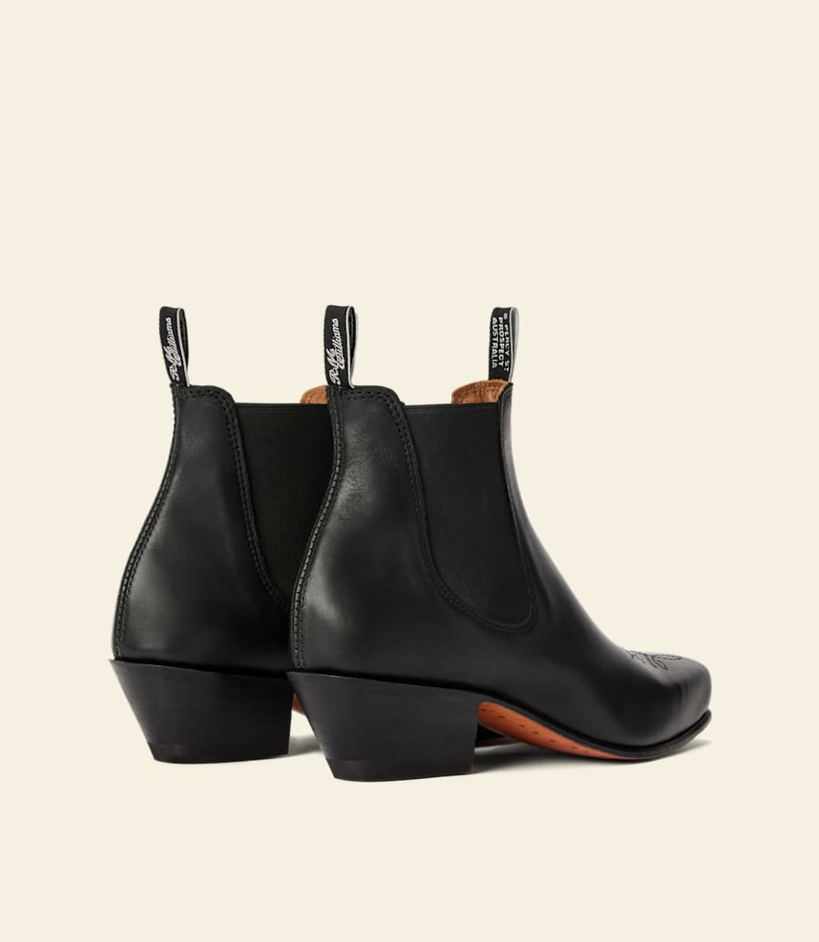 stivale santa fe – pelle anilina nera