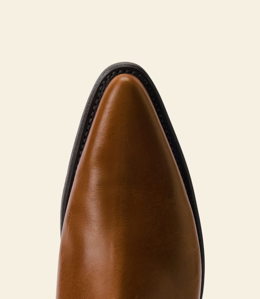 stivale millicent – pelle pull-up color cuoio