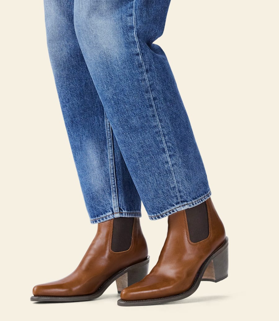 stivale maya – pelle pull-up color cuoio