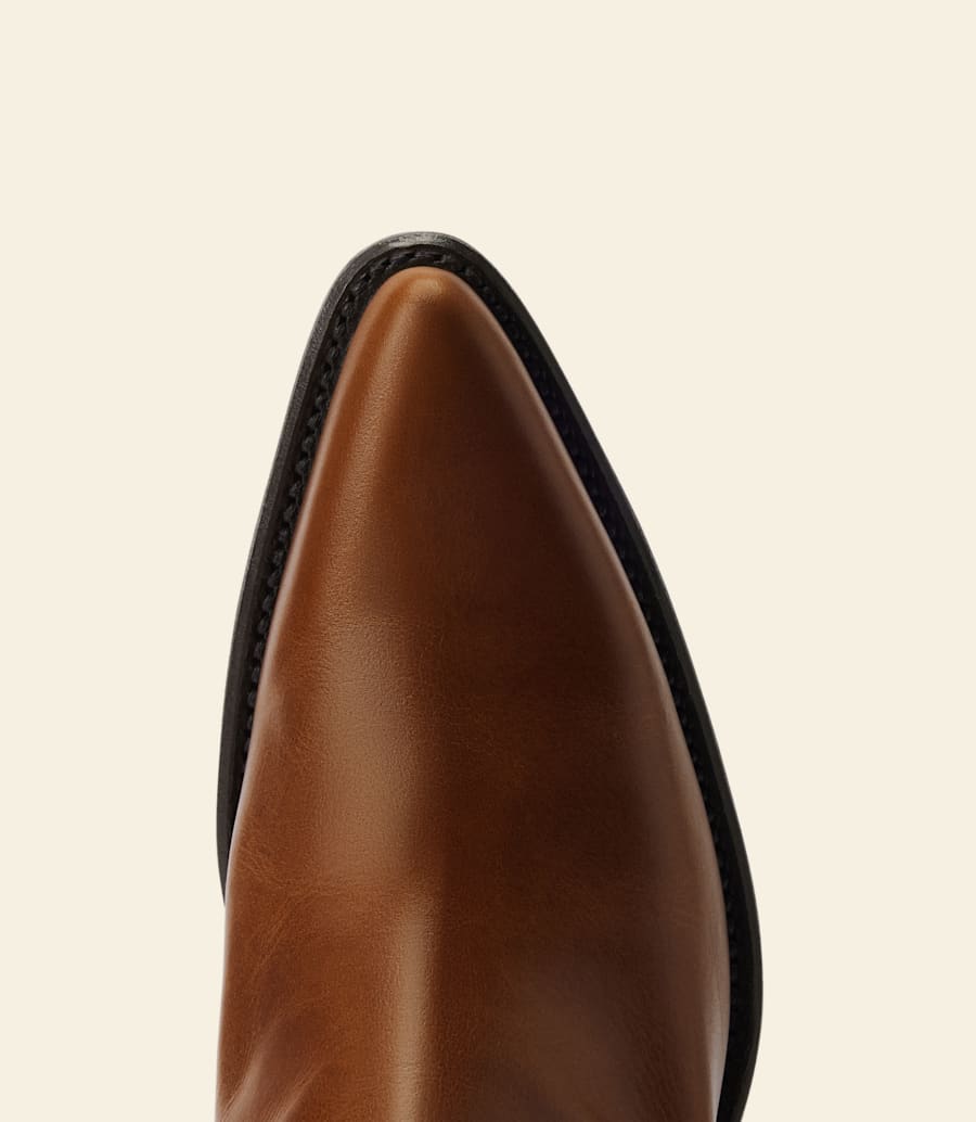 stivale maya – pelle pull-up color cuoio