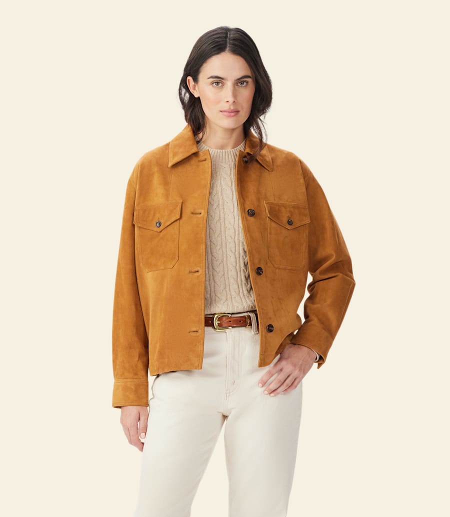 camicia in pelle scamosciata explorer