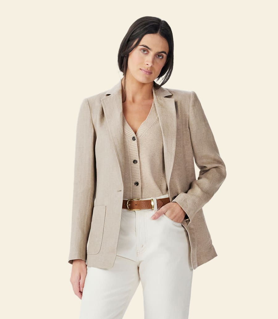 blazer in lino strahan