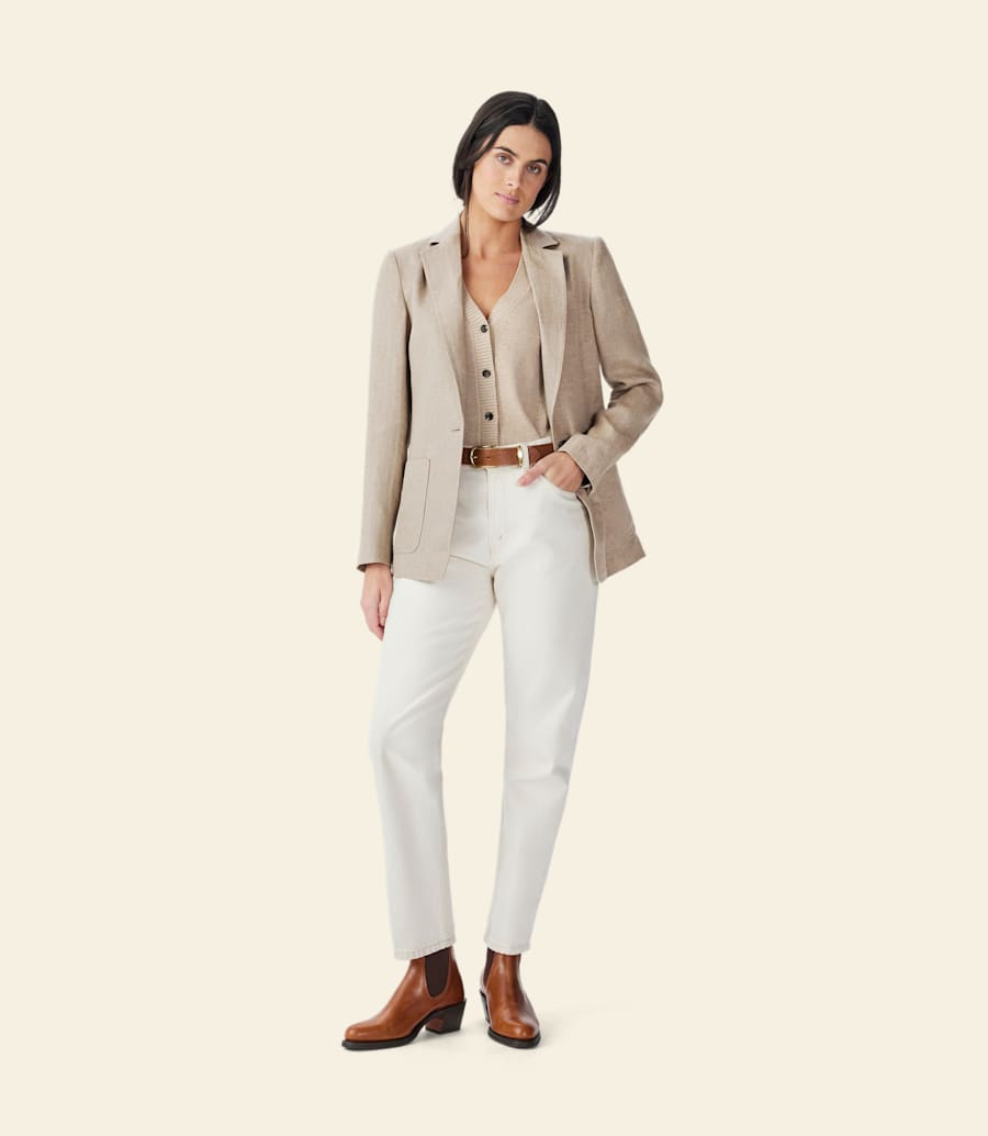 blazer in lino strahan