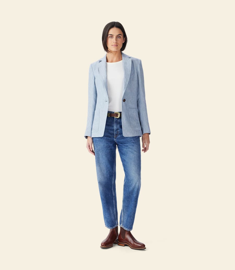 blazer in lino strahan