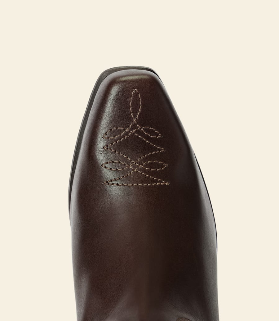 stivale victoria – pelle anilina color cioccolato caldo
