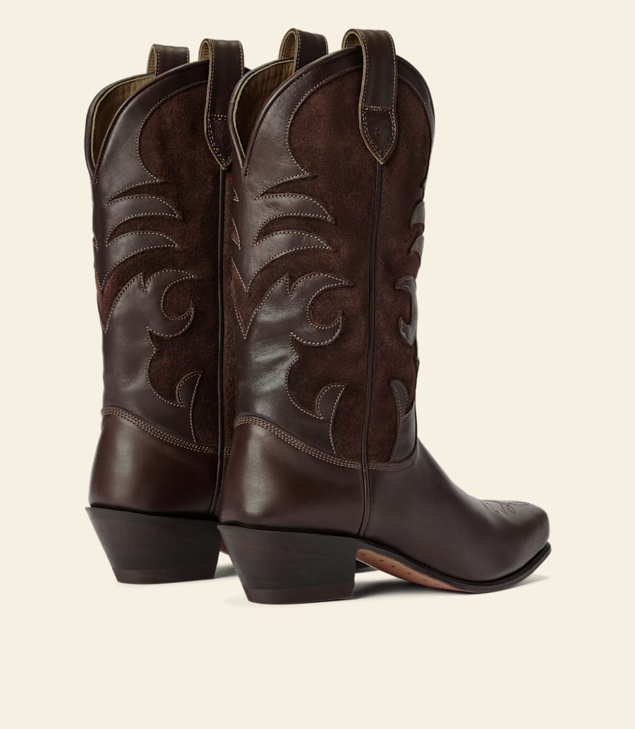 stivale victoria – pelle anilina color cioccolato caldo