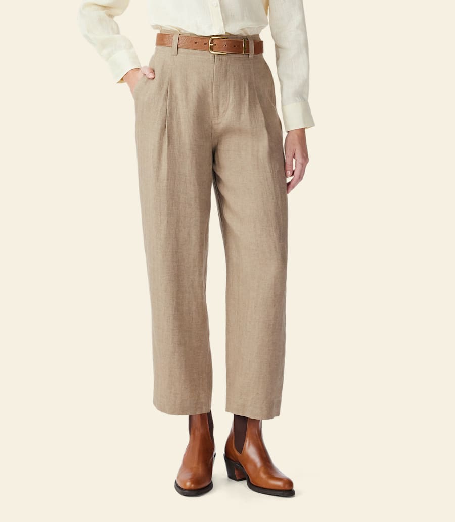 pantaloni di lino strahan
