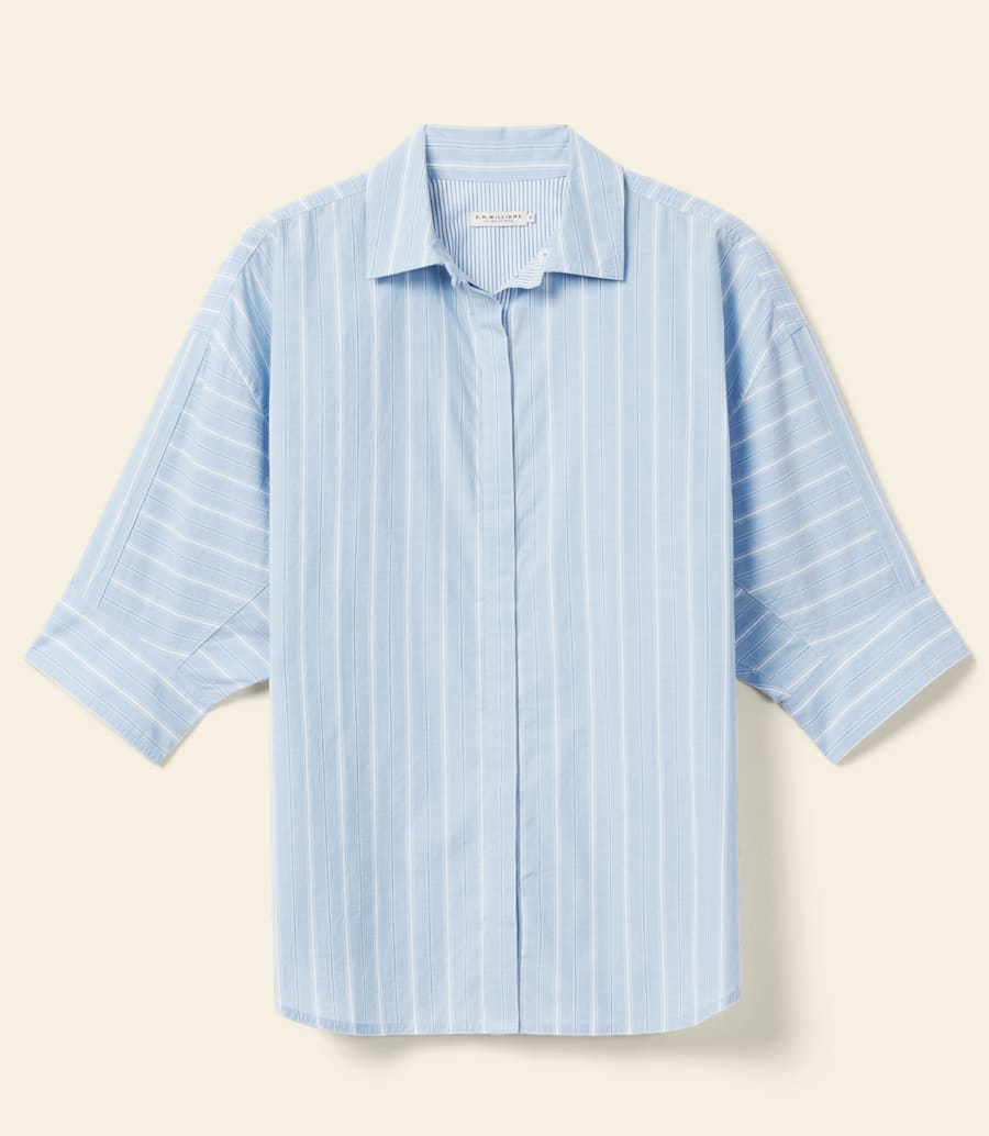 camicia in cotone rilassata frome