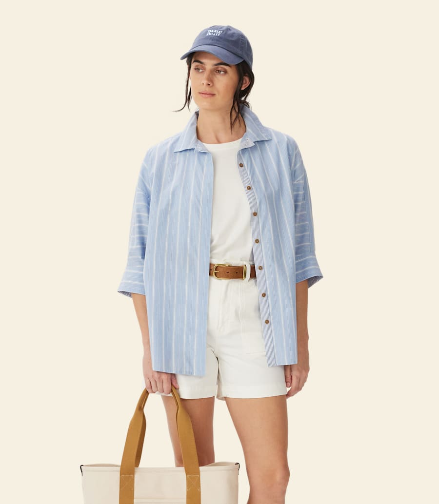 camicia in cotone rilassata frome