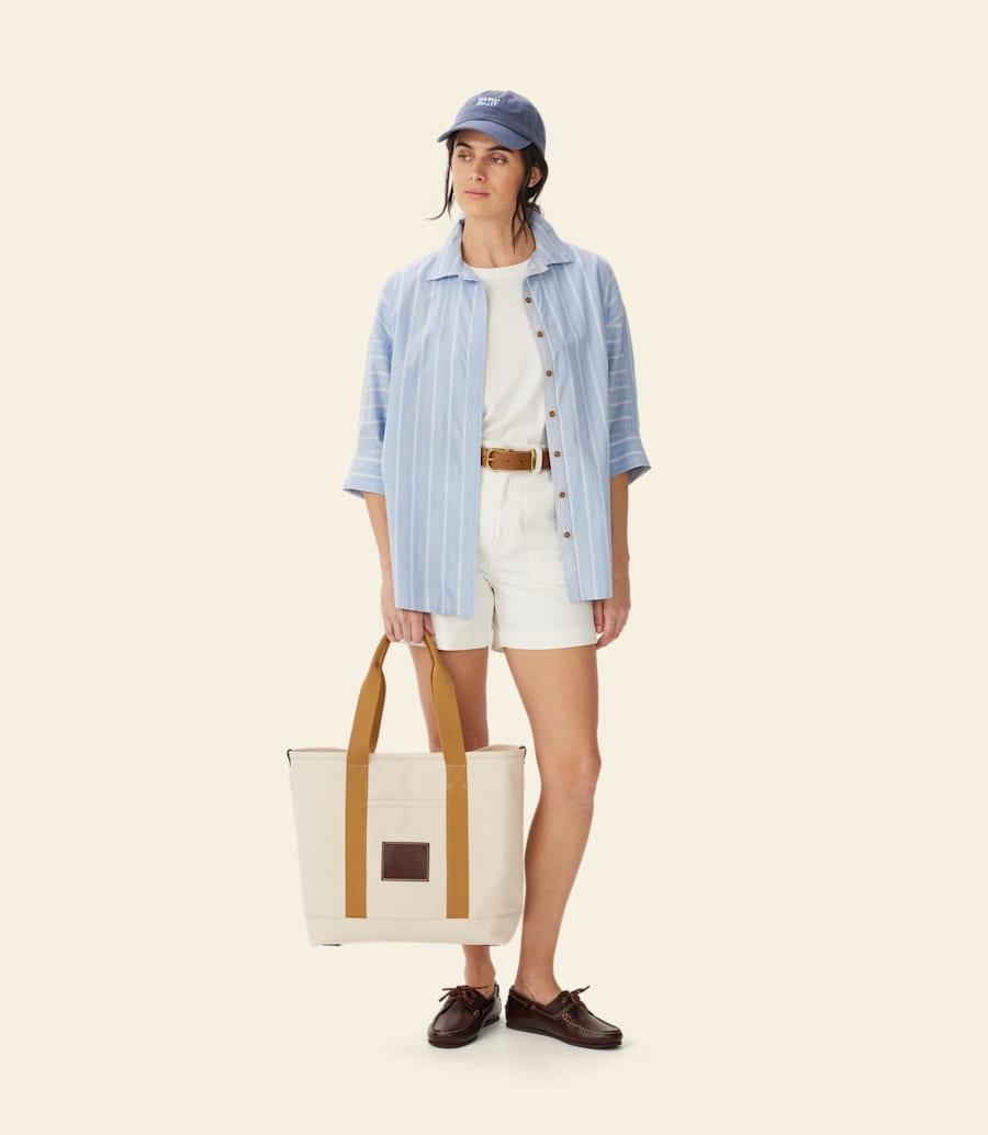 camicia in cotone rilassata frome