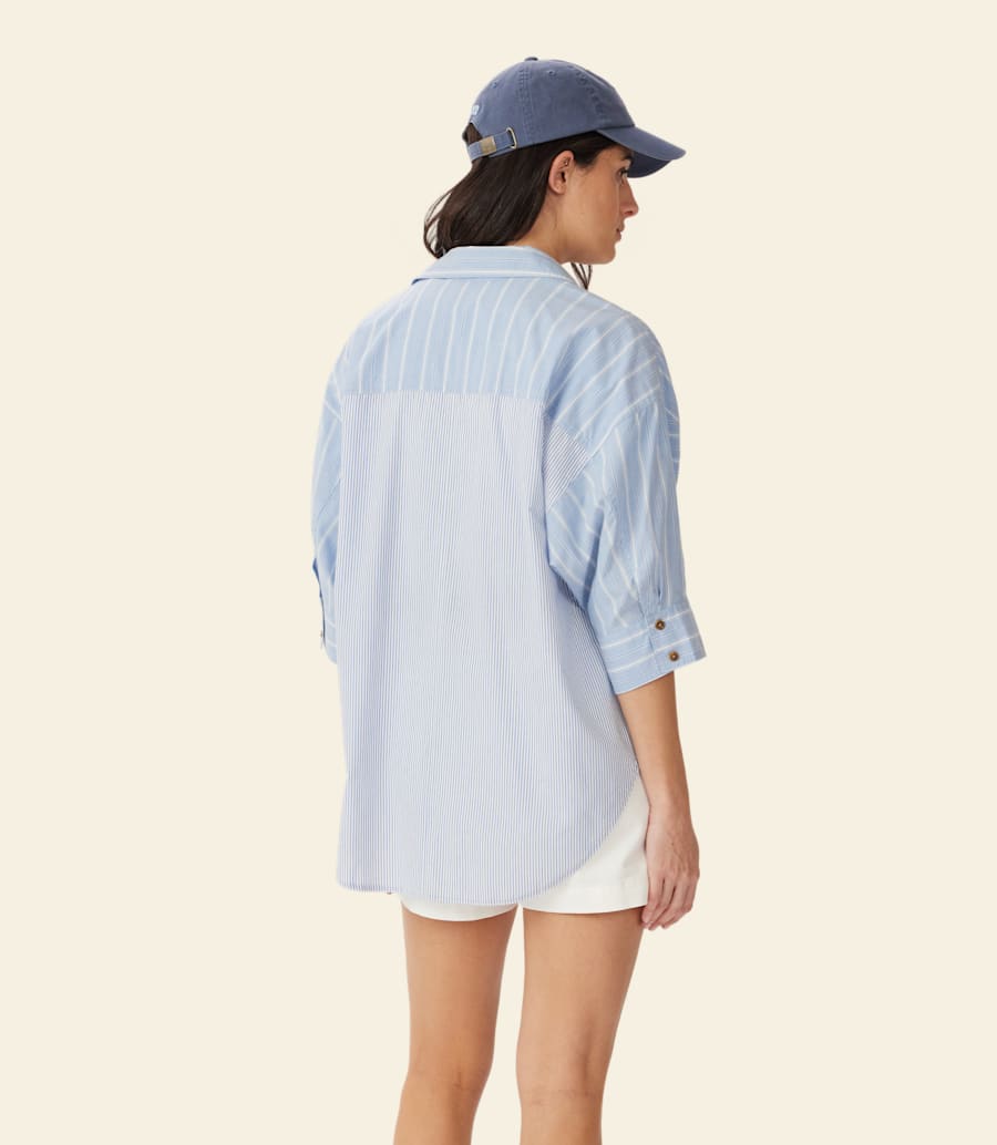 camicia in cotone rilassata frome