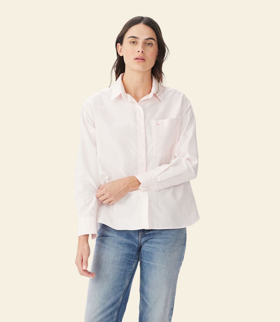 camicia a righe oxford hopeland