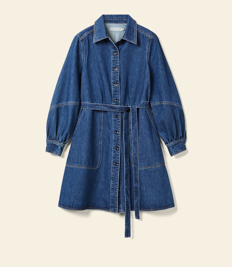 abito midi in denim willowtree
