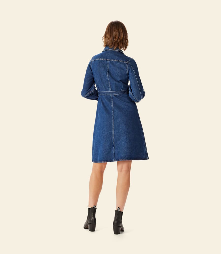 abito midi in denim willowtree
