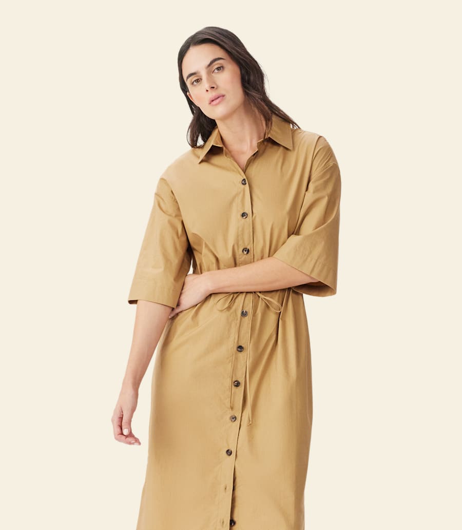 abito camicia in popeline orelia