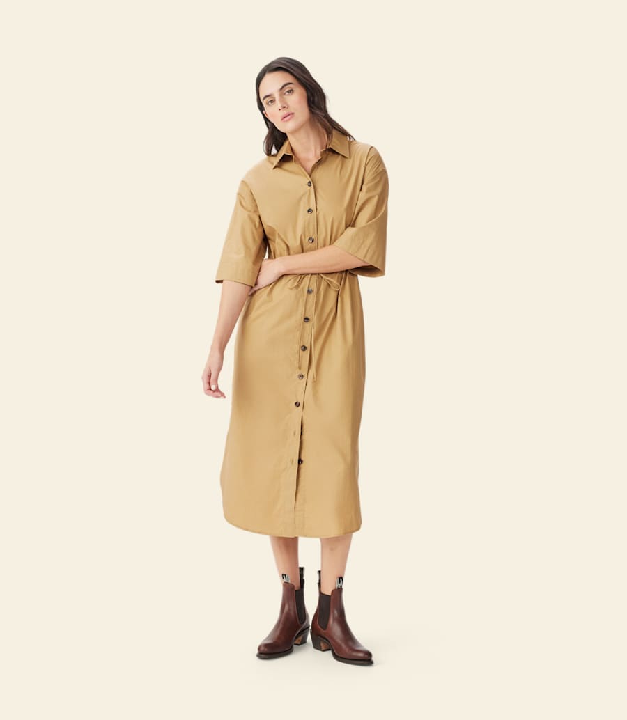 abito camicia in popeline orelia