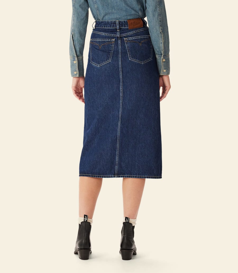 gonna lunga in denim temma