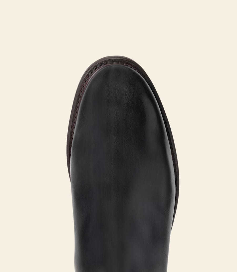 stivali urban turnout – pelle pull-up nera