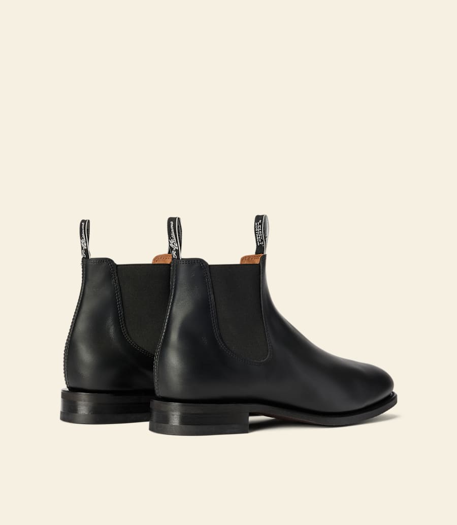 stivale da equitazione – pelle nera per puledri