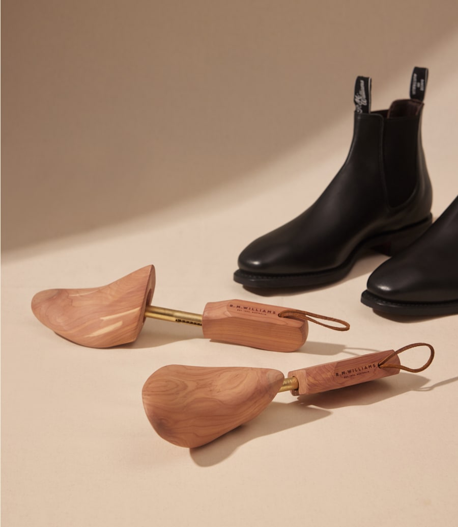 stivale signature craftsman in pelle di vitello nera