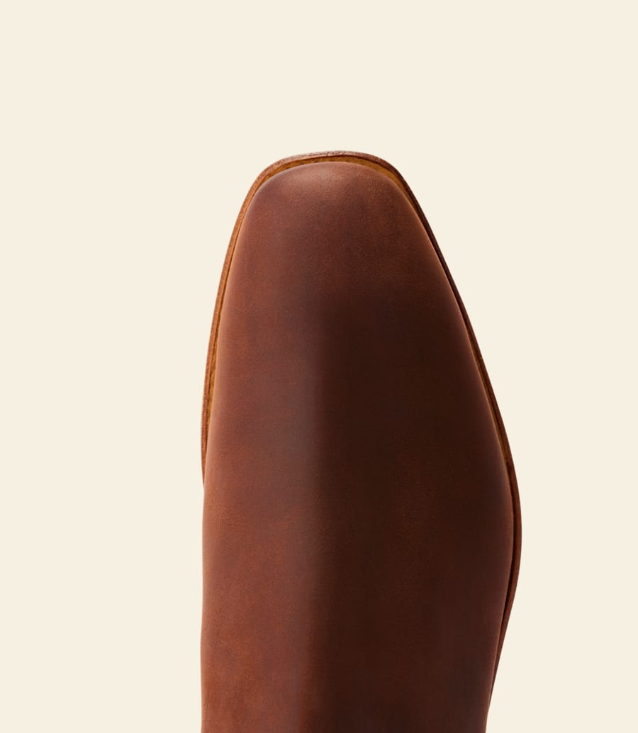 stivale da artigiano – pelle nabuk oliata con corteccia