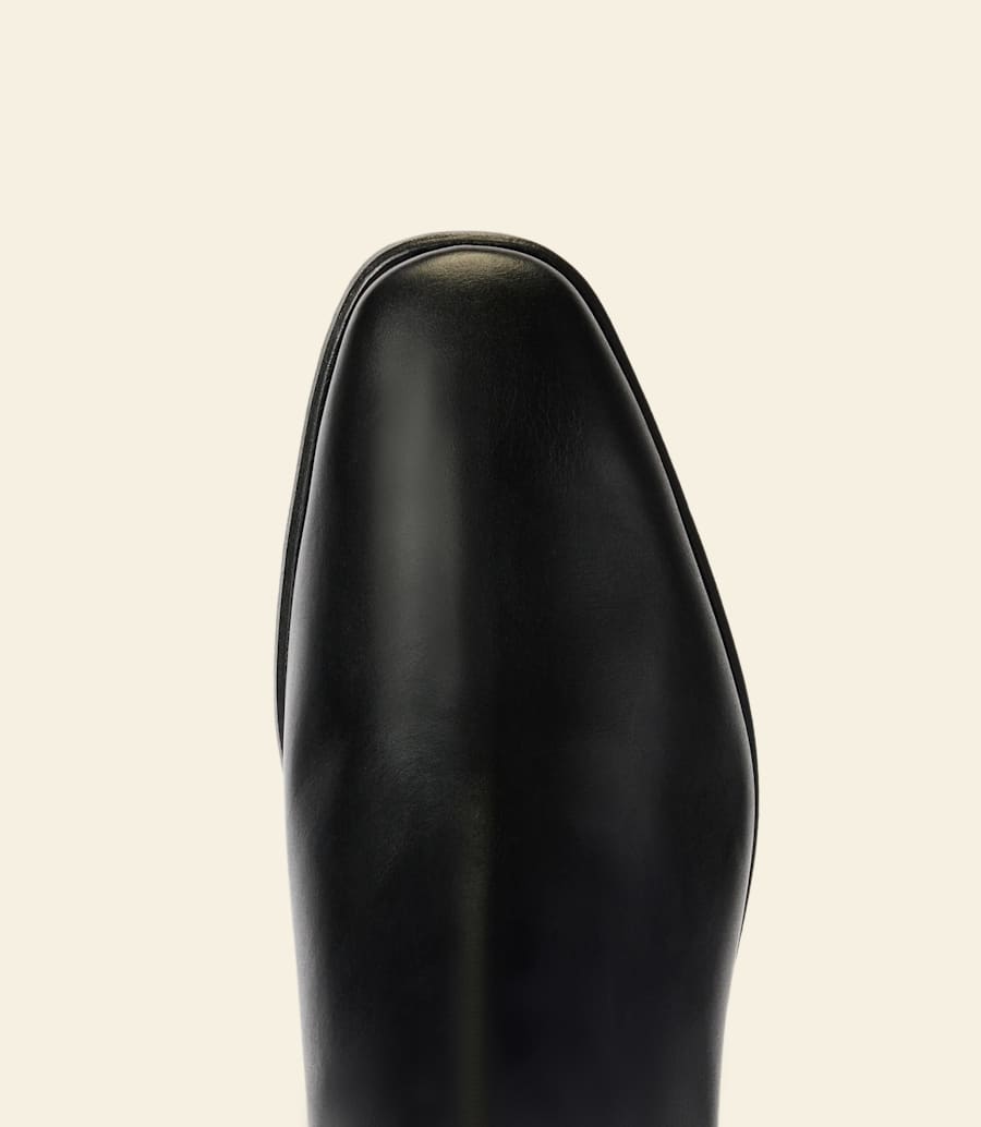 stivale craftsman – pelle pull-up color ebano