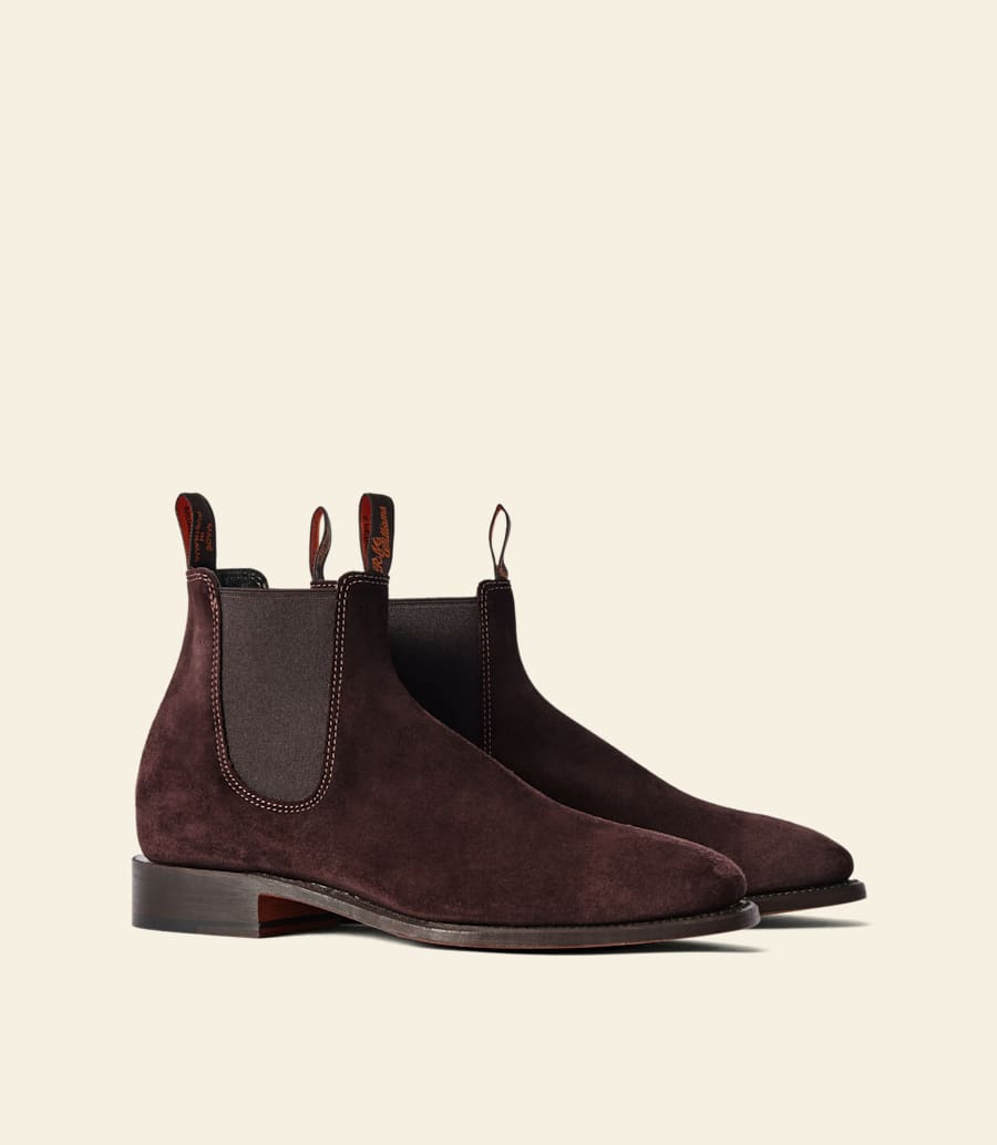 stivale heritage craftsman – pelle scamosciata mora