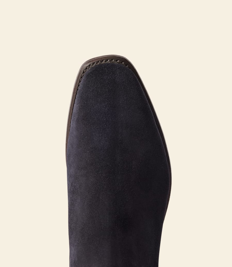 stivale heritage craftsman – pelle scamosciata blu scuro