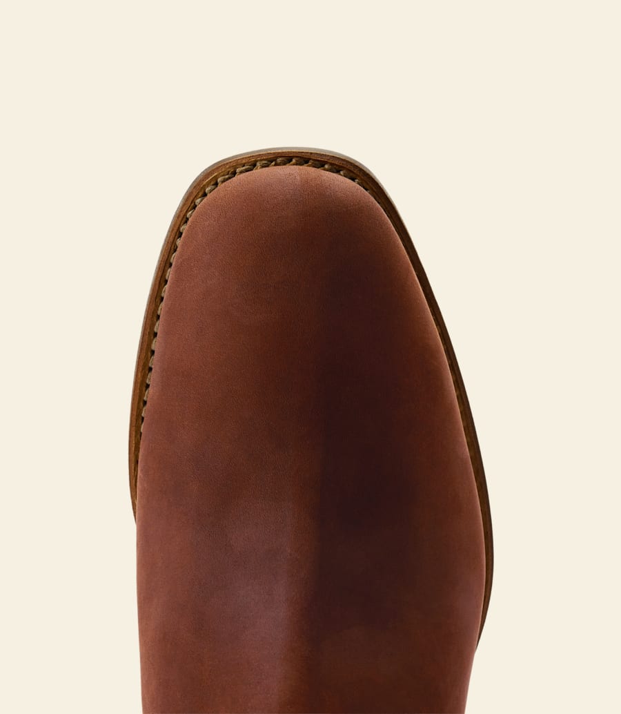 stivale tambo – pelle nabuk oliata con corteccia
