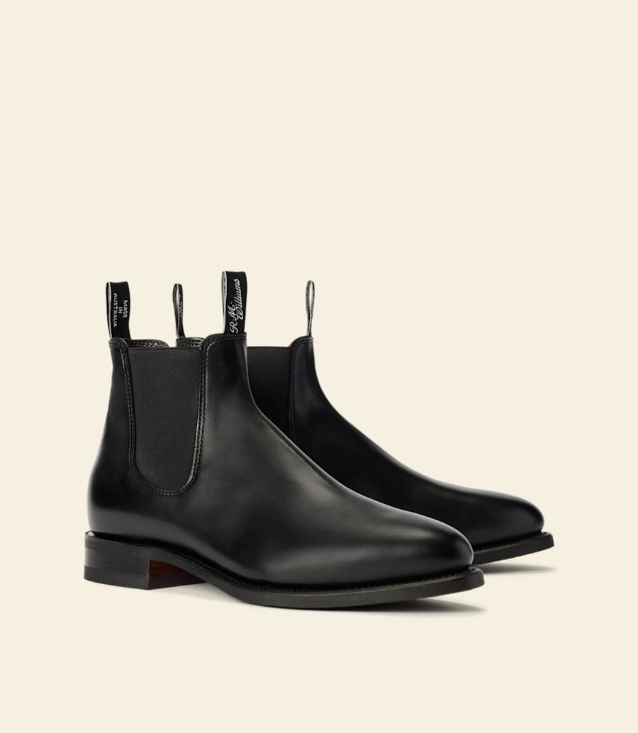 stivale macquarie – pelle pull-up nera