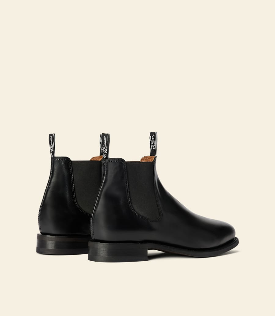 stivale macquarie – pelle pull-up nera