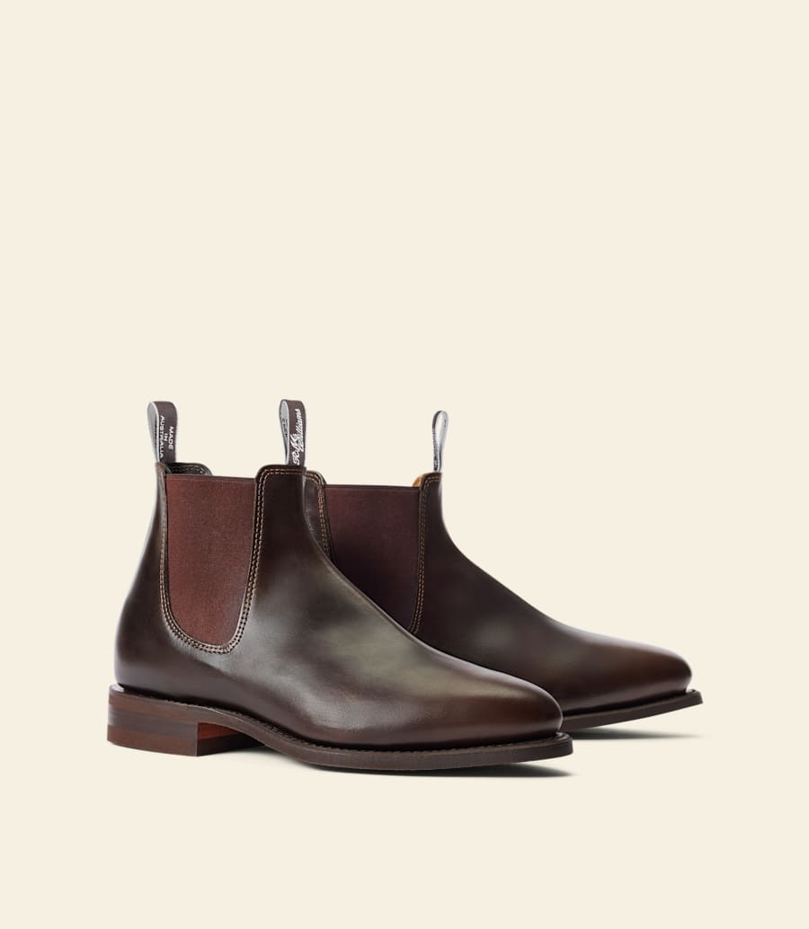 stivale macquarie – pelle pull-up color cioccolato