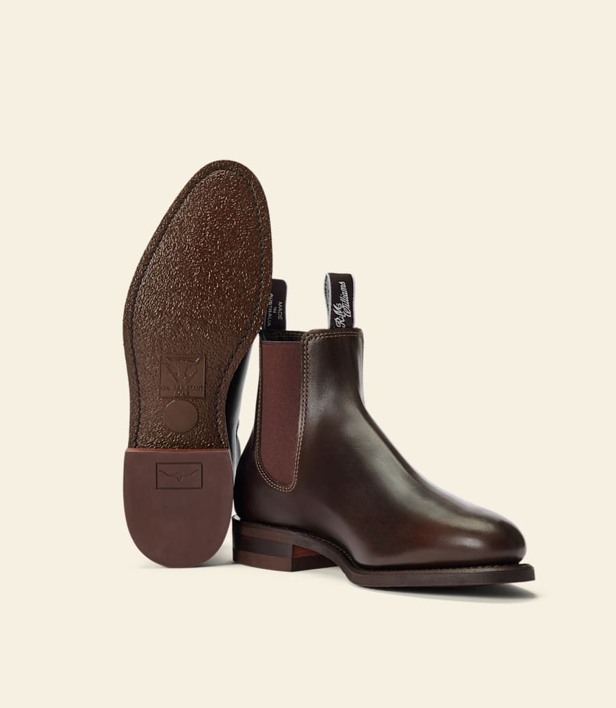 stivale macquarie – pelle pull-up color cioccolato