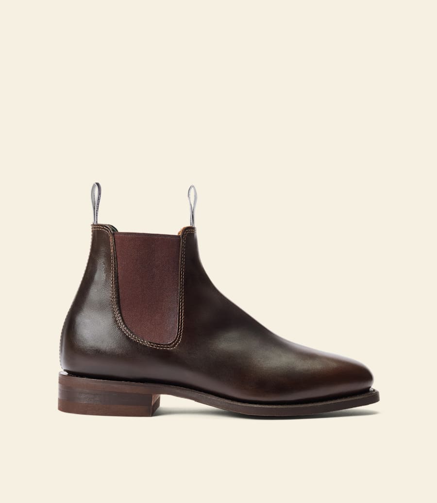 stivale macquarie – pelle pull-up color cioccolato