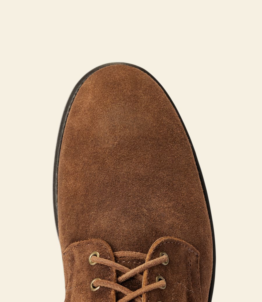 stivali urban turnout – pelle scamosciata cerata color zenzero