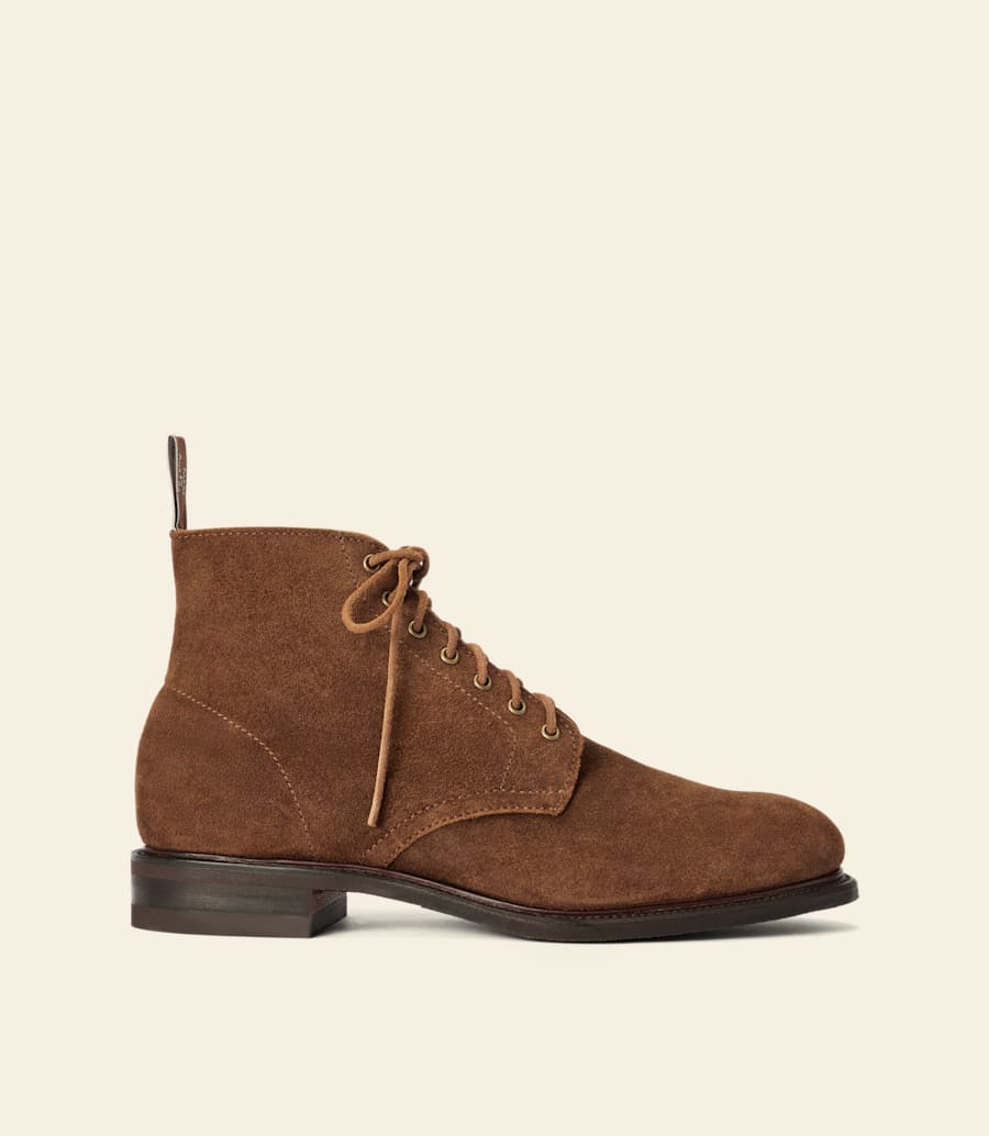 stivali urban turnout – pelle scamosciata cerata color zenzero