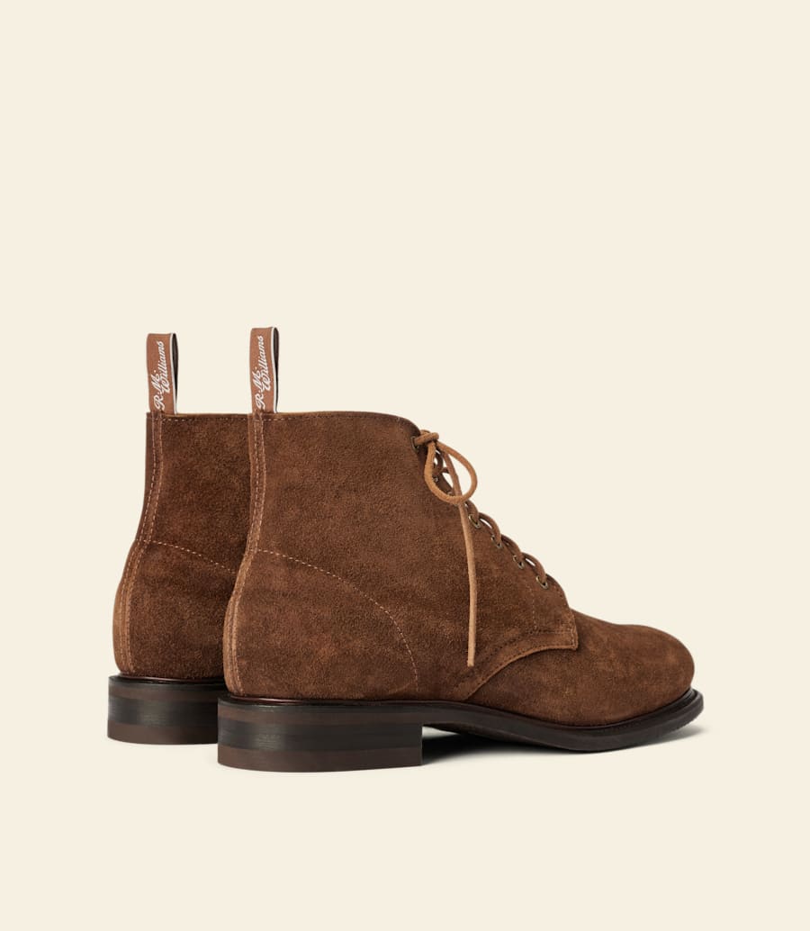 stivali urban turnout – pelle scamosciata cerata color zenzero
