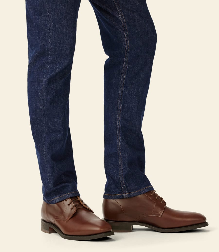stivale con lacci craftsman – pelle pull-up marrone