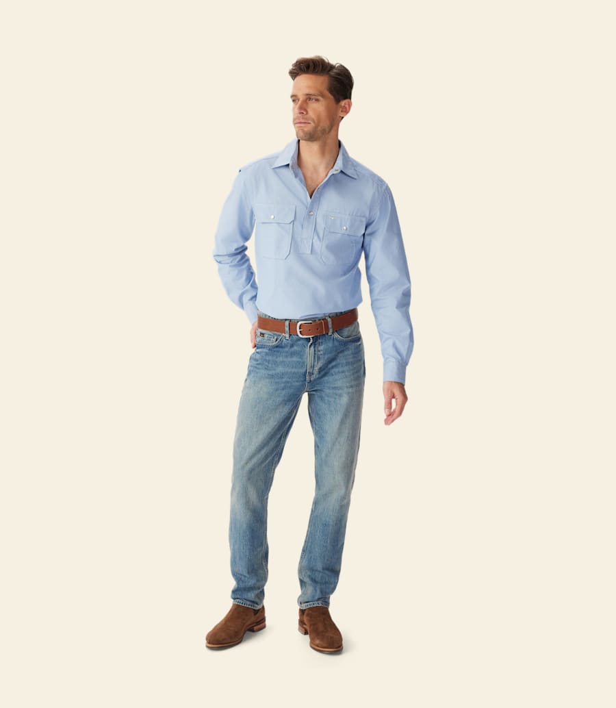 camicia popover brigalow