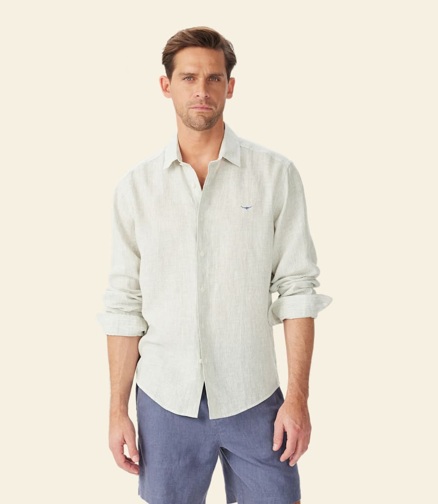 camicia di lino stephens