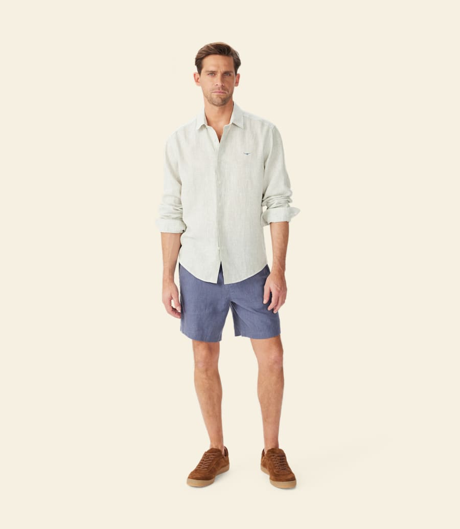camicia di lino stephens