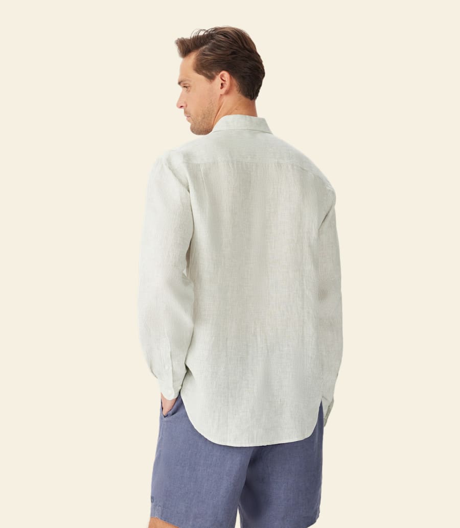 camicia di lino stephens