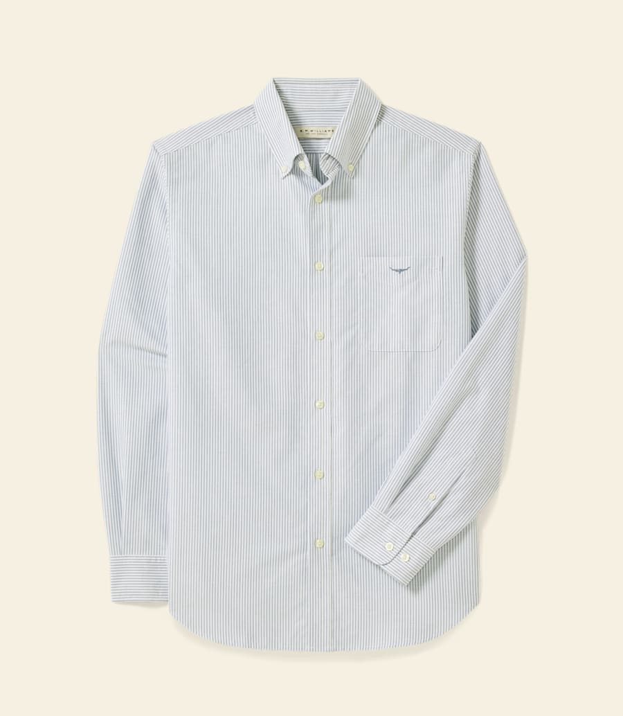 camicia a righe oxford regolare