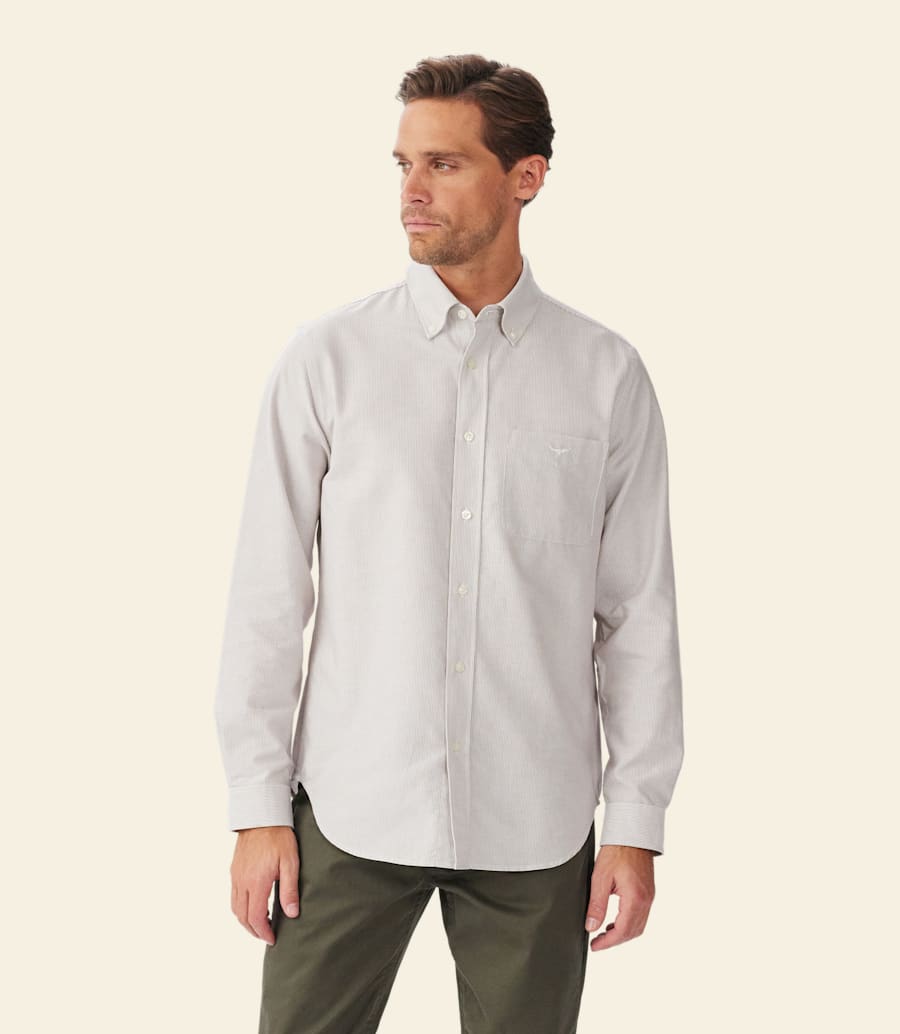 camicia a righe rushworth oxford